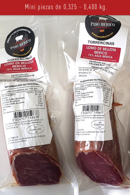 Lomo de Bellota Ibérico 75% Raza Ibérica de Guijuelo (Salamanca)