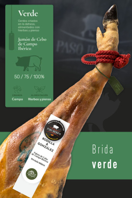 Paleta Ibérica de Cebo de Campo 75% Raza Ibérica Brida Verde de Guijuelo (Salamanca)