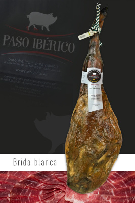 Jamón Ibérico de Cebo 50% Raza Ibérica Brida Blanca de Guijuelo (Salamanca)