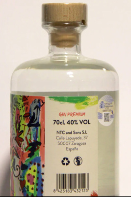 Ginebra Aldo NTC&SONS. 70 cl