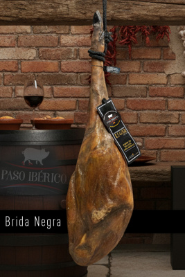 Jamón Ibérico de Bellota 100% Ibérico Brida Negra de Jabugo (Huelva)